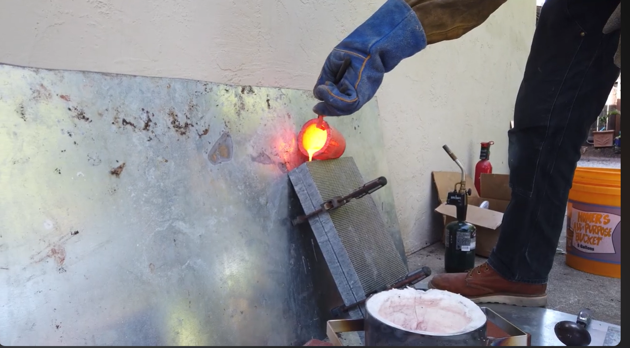Pouring the Metal